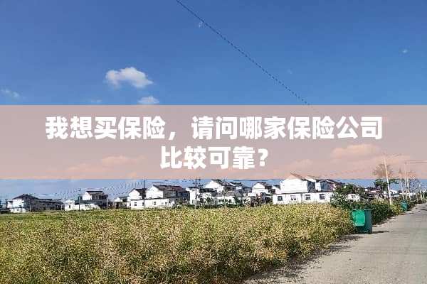我想买保险，请问哪家保险公司比较可靠？
