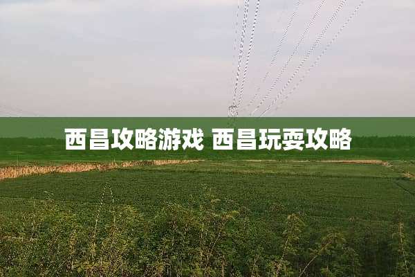 西昌攻略游戏 西昌玩耍攻略