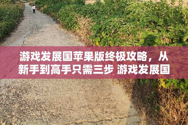 游戏发展国苹果版终极攻略，从新手到高手只需三步 游戏发展国苹果版攻略