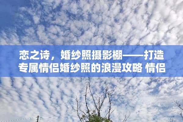 恋之诗，婚纱照摄影棚——打造专属情侣婚纱照的浪漫攻略 情侣婚纱照攻略游戏