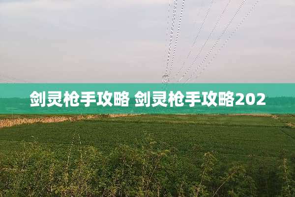 剑灵*手攻略 剑灵*手攻略2020