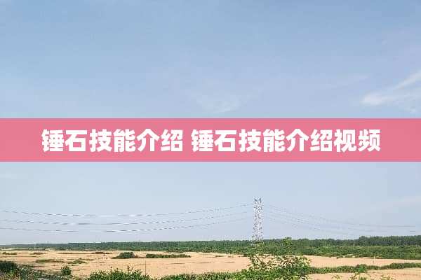 锤石技能介绍 锤石技能介绍视频