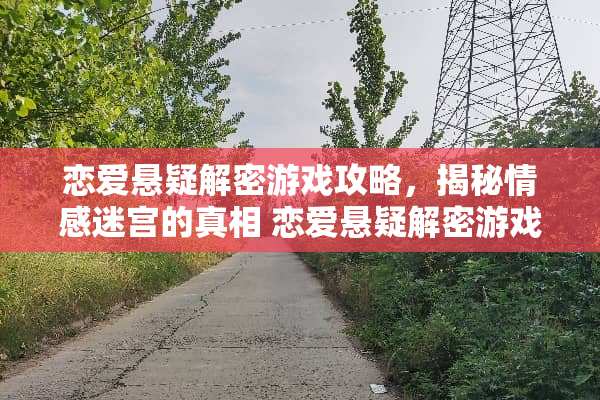 恋爱悬疑解密游戏攻略，揭秘情感迷宫的真相 恋爱悬疑解密游戏攻略