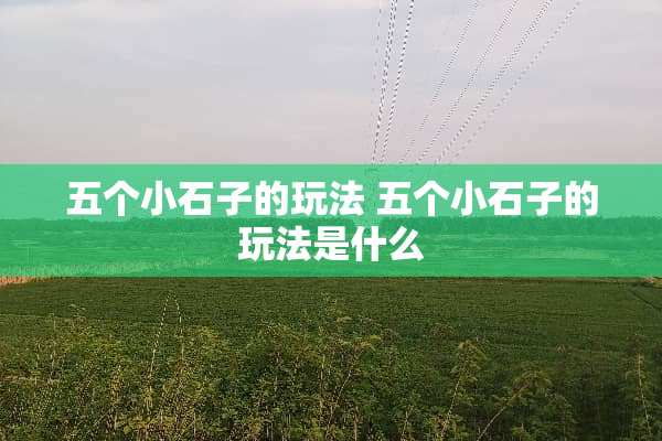 五个小石子的玩法 五个小石子的玩法是什么