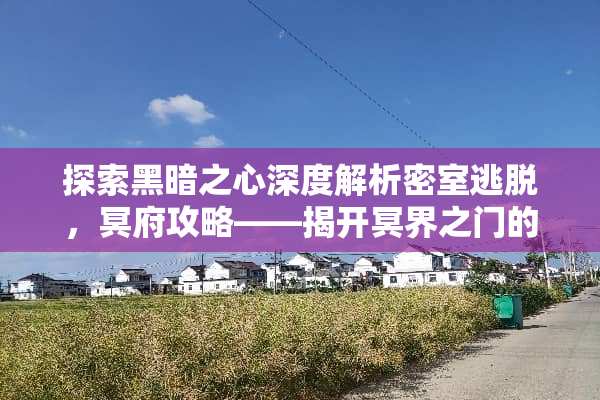 探索黑暗之心深度解析密室逃脱，冥府攻略——揭开冥界之门的神秘面纱 密室逃脱冥府攻略