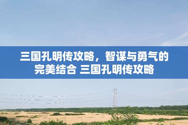 三国孔明传攻略，智谋与勇气的完美结合 三国孔明传攻略