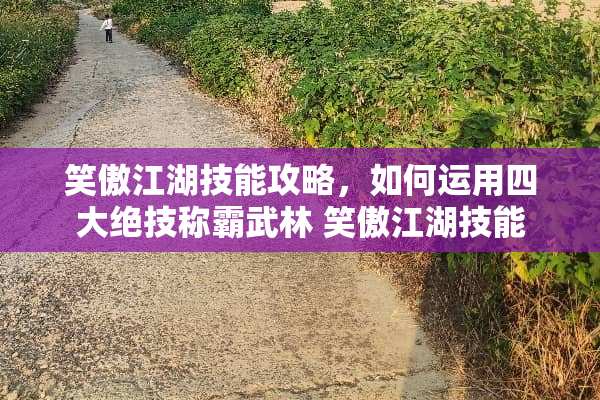 笑傲江湖技能攻略，如何运用四大绝技称霸武林 笑傲江湖技能