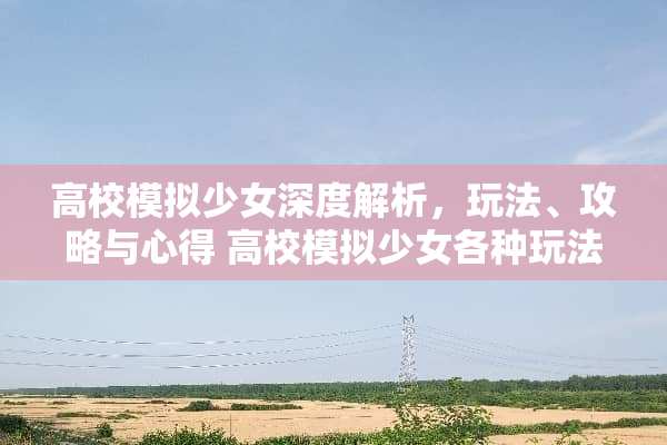 高校模拟少女深度解析，玩法、攻略与心得 高校模拟少女各种玩法