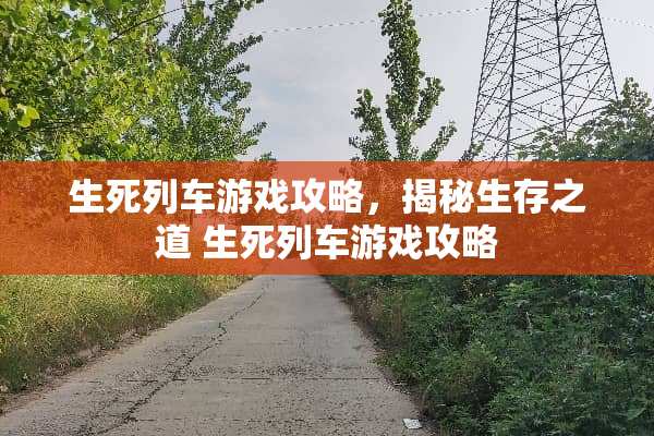 生死列车游戏攻略，揭秘生存之道 生死列车游戏攻略