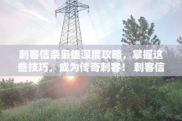 刺客信条枭雄深度攻略，掌握这些技巧，成为传奇刺客！ 刺客信条枭雄攻略