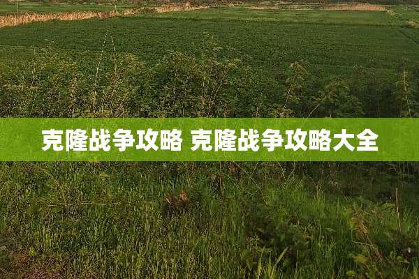 **战争攻略 **战争攻略大全