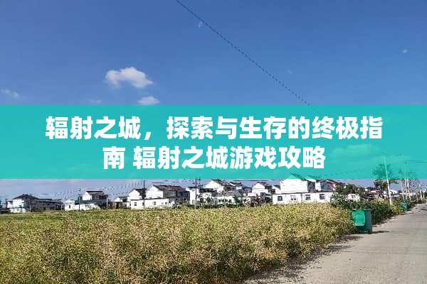辐射之城，探索与生存的终极指南 辐射之城游戏攻略
