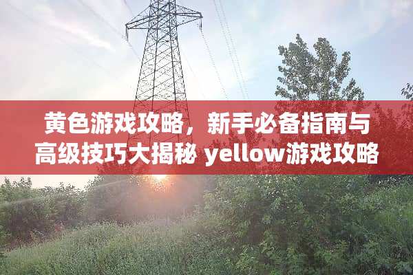 **游戏攻略，新手必备指南与高级技巧大揭秘 yellow游戏攻略