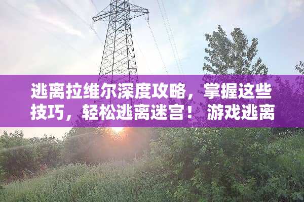 逃离拉维尔深度攻略，掌握这些技巧，轻松逃离迷宫！ 游戏逃离拉维尔攻略