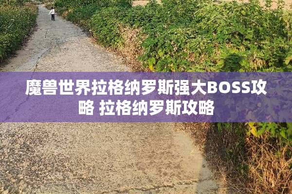 魔兽世界拉格纳罗斯强大BOSS攻略 拉格纳罗斯攻略