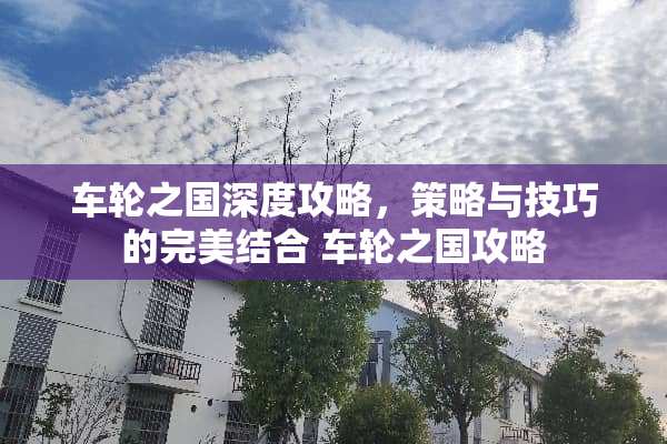 车轮之国深度攻略，策略与技巧的完美结合 车轮之国攻略