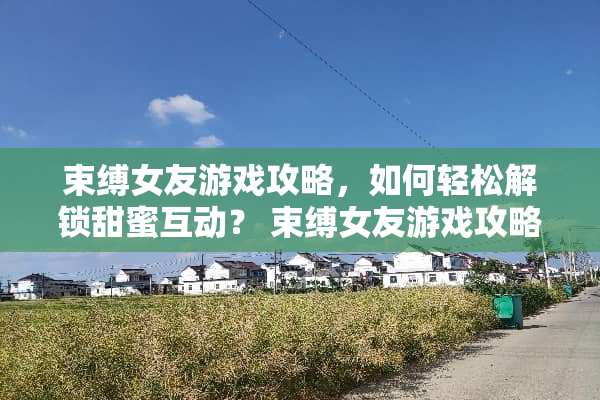 束缚女友游戏攻略，如何轻松解锁甜蜜互动？ 束缚女友游戏攻略