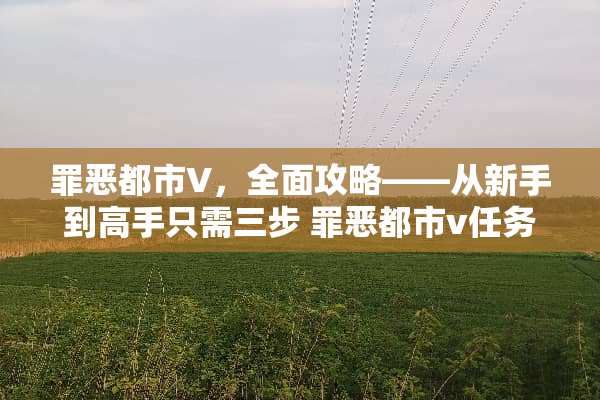 罪恶都市V，全面攻略——从新手到高手只需三步 罪恶都市v任务攻略