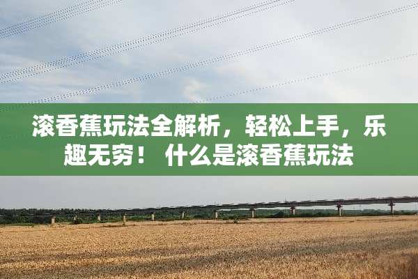 滚香蕉玩法全解析，轻松上手，乐趣无穷！ 什么是滚香蕉玩法