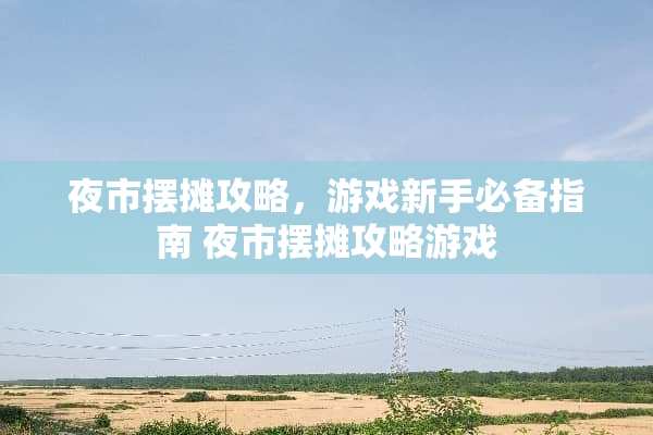 夜市摆摊攻略，游戏新手必备指南 夜市摆摊攻略游戏