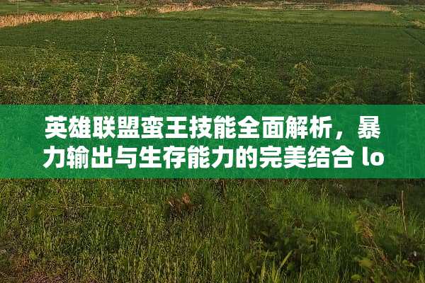 英雄联盟蛮王技能全面解析，**输出与生存能力的完美结合 lol蛮王技能介绍