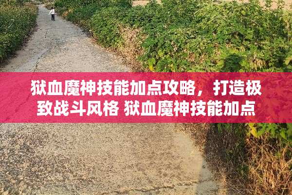 狱血魔神技能加点攻略，打造极致战斗风格 狱血魔神技能加点