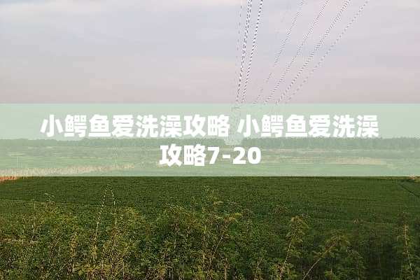 小鳄鱼爱洗澡攻略 小鳄鱼爱洗澡攻略7-20