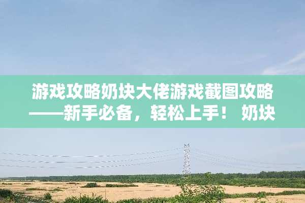 游戏攻略奶块大佬游戏截图攻略——新手必备，轻松上手！ 奶块大佬游戏截图攻略