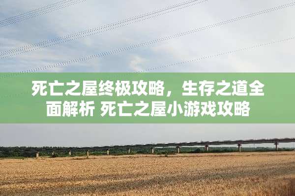 死亡之屋终极攻略，生存之道全面解析 死亡之屋小游戏攻略