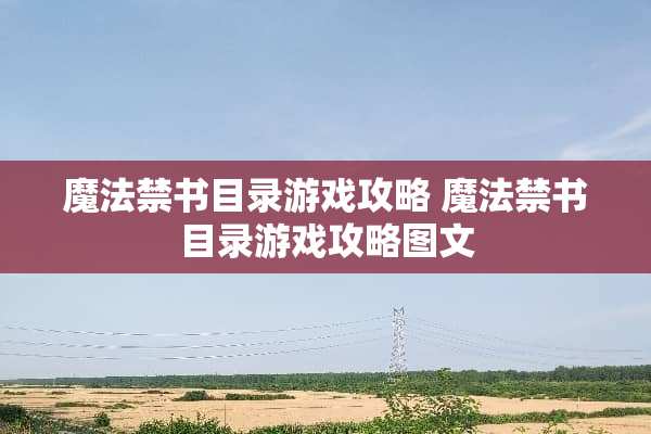 魔法**目录游戏攻略 魔法**目录游戏攻略图文
