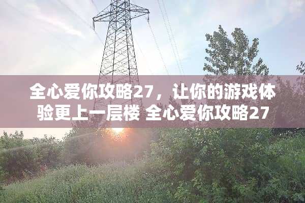全心爱你攻略27，让你的游戏体验更上一层楼 全心爱你攻略27