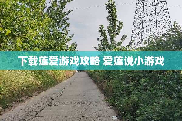 下载莲爱游戏攻略 爱莲说小游戏