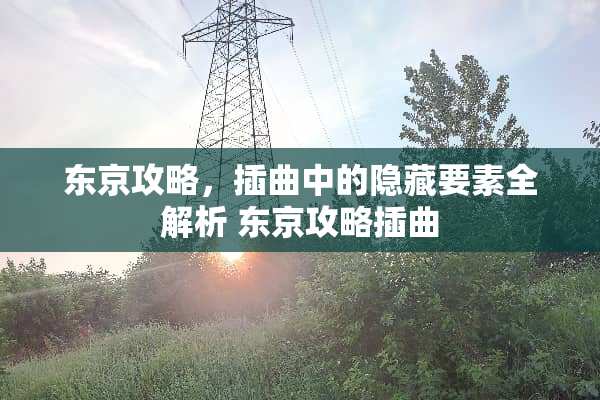 东京攻略，插曲中的隐藏要素全解析 东京攻略插曲
