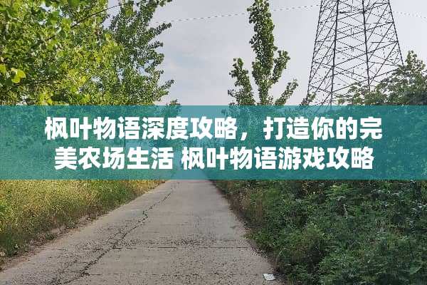 枫叶物语深度攻略，打造你的完美农场生活 枫叶物语游戏攻略