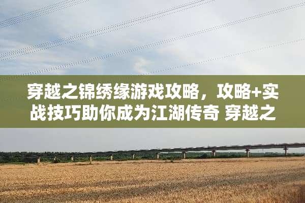 穿越之锦绣缘游戏攻略，攻略+实战技巧助你成为江湖传奇 穿越之锦绣缘游戏攻略