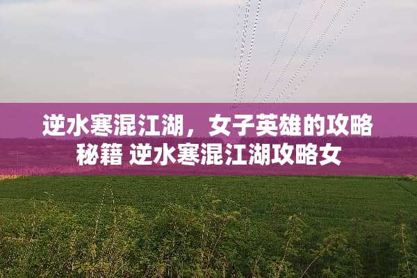 逆水寒混江湖，女子英雄的攻略秘籍 逆水寒混江湖攻略女