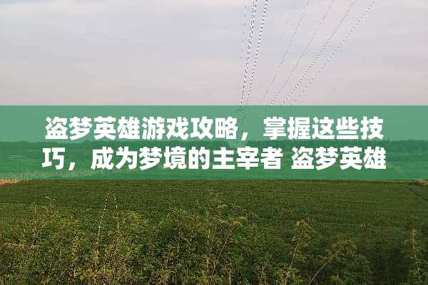 盗梦英雄游戏攻略，掌握这些技巧，成为梦境的主宰者 盗梦英雄游戏攻略