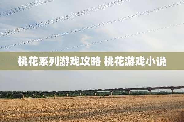 桃花系列游戏攻略 桃花游戏小说