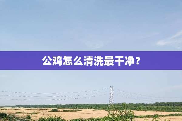 公鸡怎么清洗最干净？