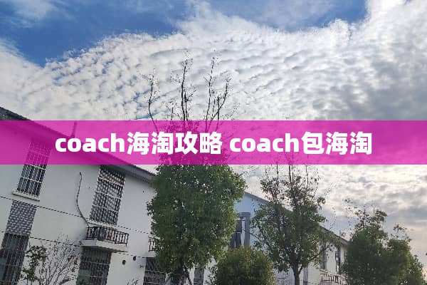 coach海淘攻略 coach包海淘
