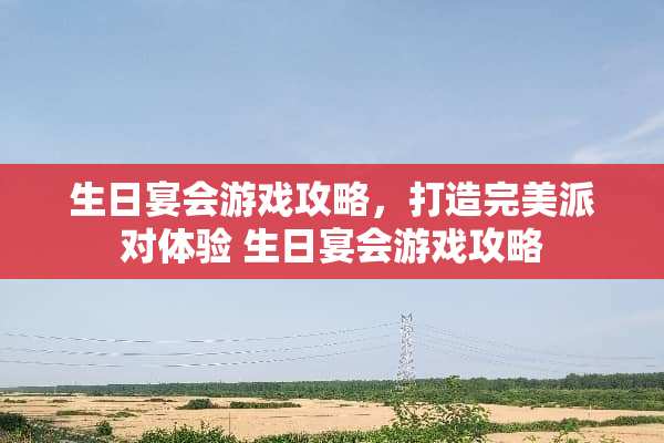 生日宴会游戏攻略，打造完美派对体验 生日宴会游戏攻略