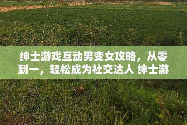 绅士游戏互动男变女攻略，从零到一，轻松成为社交达人 绅士游戏互动男变女攻略
