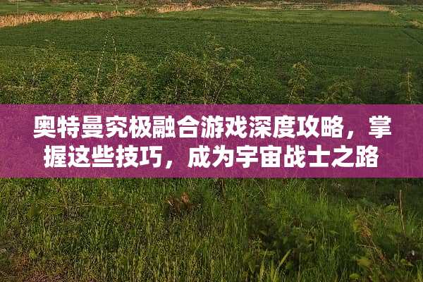 奥特曼究极融合游戏深度攻略，掌握这些技巧，成为宇宙战士之路 奥特曼究极融合游戏攻略