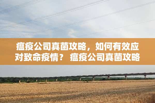 瘟疫公司真菌攻略，如何有效应对致命疫情？ 瘟疫公司真菌攻略