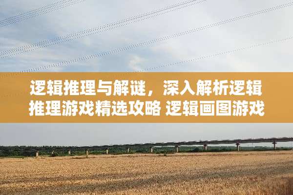 逻辑推理与解谜，深入解析逻辑推理游戏精选攻略 逻辑画图游戏攻略