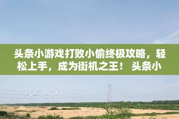 头条小游戏打败小偷终极攻略，轻松上手，成为街机之王！ 头条小游戏打败小偷攻略