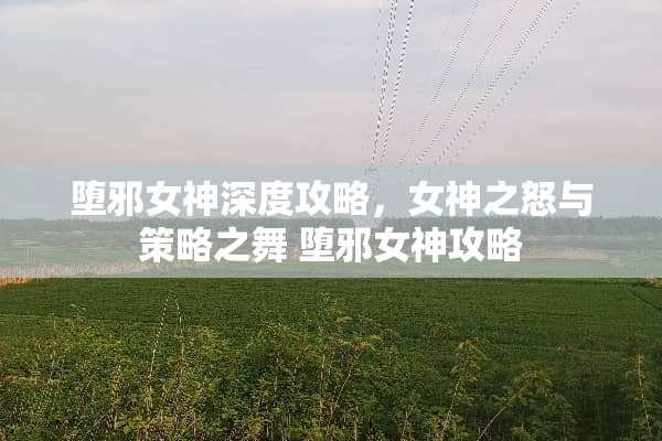 堕邪女神深度攻略，女神之怒与策略之舞 堕邪女神攻略