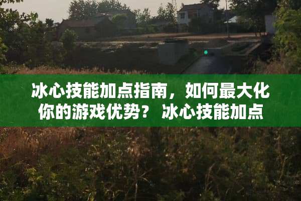 冰心技能加点指南，如何最大化你的游戏优势？ 冰心技能加点