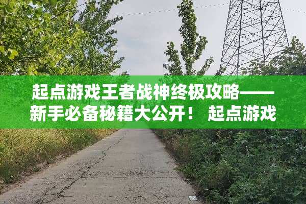 起点游戏王者战神终极攻略——新手必备秘籍大公开！ 起点游戏王者战神攻略