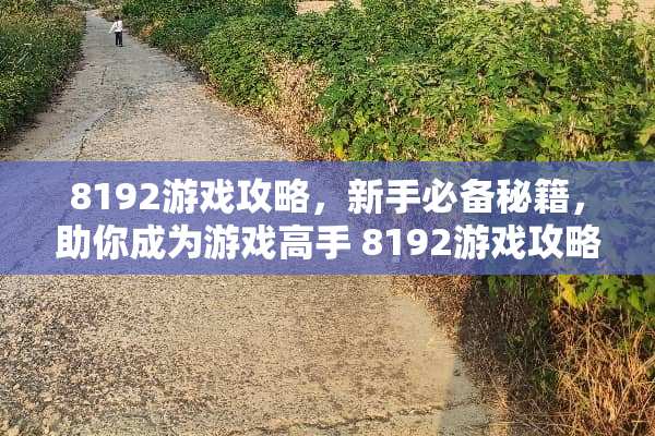 8192游戏攻略，新手必备秘籍，助你成为游戏高手 8192游戏攻略